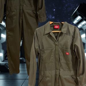 Dickies Long Sleeve Cotton Twill Coverall, medium hemmed